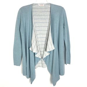 Fresh Produce waterfall blue open cardigan M/L